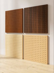 BEIQIVI | Wooden Holes Board Wall Shelf