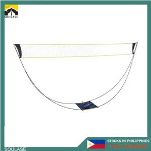 【On sale】SOULASE Portable Badminton Net Set With Stand Carry BagFolding Volleyball Tennis Badminton Net – Easy Setup For Outdoor Indoor Court Backyard