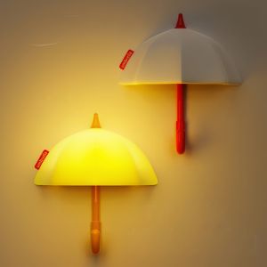 Creative Umbrella Night Light Magnetic Absorption Hanging Sleep Light Female Bedroom Bedside Sleep Lamp Touch Control LED
