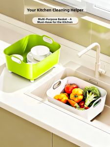 Dish And Vegetable Washing Strainer Bowl