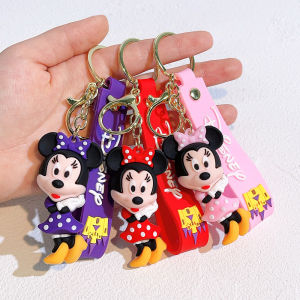 Minnie Mickey Doll Couple Backpack Keychain a Car Keychain Ornament Perfect Holiday Gift for Your Spouse Loved Ones