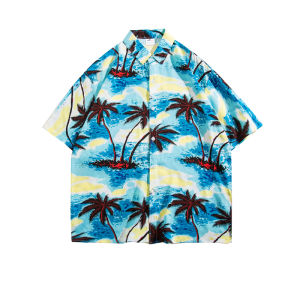Beach Resort Lightweight Hawaiian Style Men Shirt
