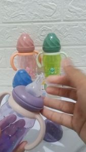 BOTOL SUSU BAYI MODEL ICE CREAM BENTUK DOT BULAT REGULAR NECK 150ML UNTUK USIA 3 BULAN KEATAS BABY FEEDING BOTTLE MINITREE BENTUK LUCU UNIK BAHAN PP TEBAL BERKUALITAS BPA FREE BISA DIREBUS DAN DIPANASKAN