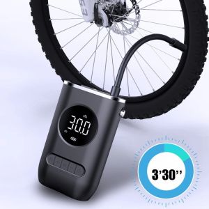 Electric Inflator Pump Portable Mini Wireless Smart Digital Air Compressor Tire Pressure Detection For Car Bike Motorcycle Balls
