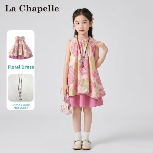 puella kids | Sweet Princess Style Sleeveless Floral Dress for Girls