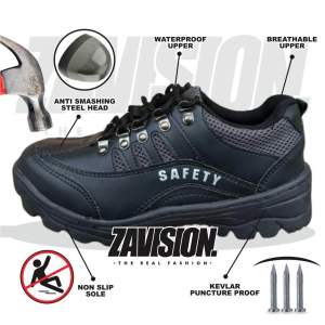ZAVISION sepatu hiking sepatu safety ujung besi sepatu proyek sepatu gunung sepatu adventur Z-18 size 38-44 bisa cod
