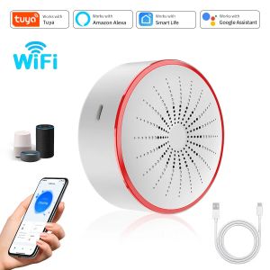Tuya WiFi ZigBee Smart Alarm Siren Intelligent Sound and Light Alarm Home Security System Alexa Google Assistant Voice Control