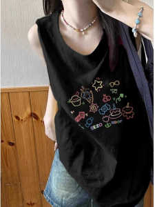 SHUQINGLAI | Cotton Loose Casual Tank Top