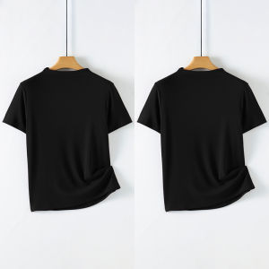 MiiOW | เสื้อยืดแขนสั้นทรงสลิมฟิตสำหรับผู้หญิง MiiOW Cat Person เสื้อคอกลมทรงหลวมสบาย ๆ สำหรับฤดูร้อน 2025 ทรงปกติ