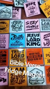 New Inspirational Bible Verses Ref Magnet 10pcs - High-Quality Religious Quote Decals for School & Office | Ref Magnet | Bible Verse Magnet | Christian Bible Verse magnet Religious Faith Quotes Jesus Christ Typography Decal | Gospel Ref Magnet