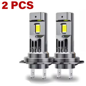 H7 LED Car Headlight Bulbs CANBUS 1200W High Power Super Bright Wireless Auto Spotlights Mini Turbo Fan Fog Lamps Plug&Play 12V
