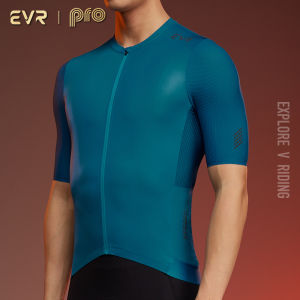 EVR-Pro Summer Cycling Clothing Mens Short Sleeve Professional Quick Dry Road Bicycle New 2024 Style Sports Fitness Apparel