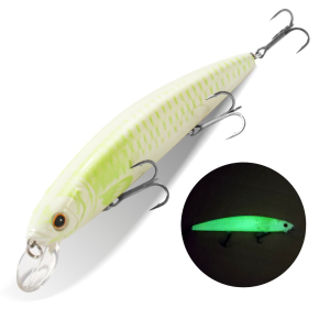 Top Water Weight System Suspension Minnow 14cm 24g Wobbler Pesca Sea Fishing Lure Strong Treble Hooks Silicone Bait Jerkbait