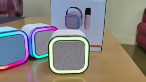 ( MUA 1 ĐƯỢC 3 ) Loa Bluetooth Mini K12 + Tặng Kèm 2 Mic Không Dây Hát Karaoke – Âm Thanh To Rõ Gọn Nhẹ  Tiện Lợi Phù Hợp Gia Đình Trẻ Em