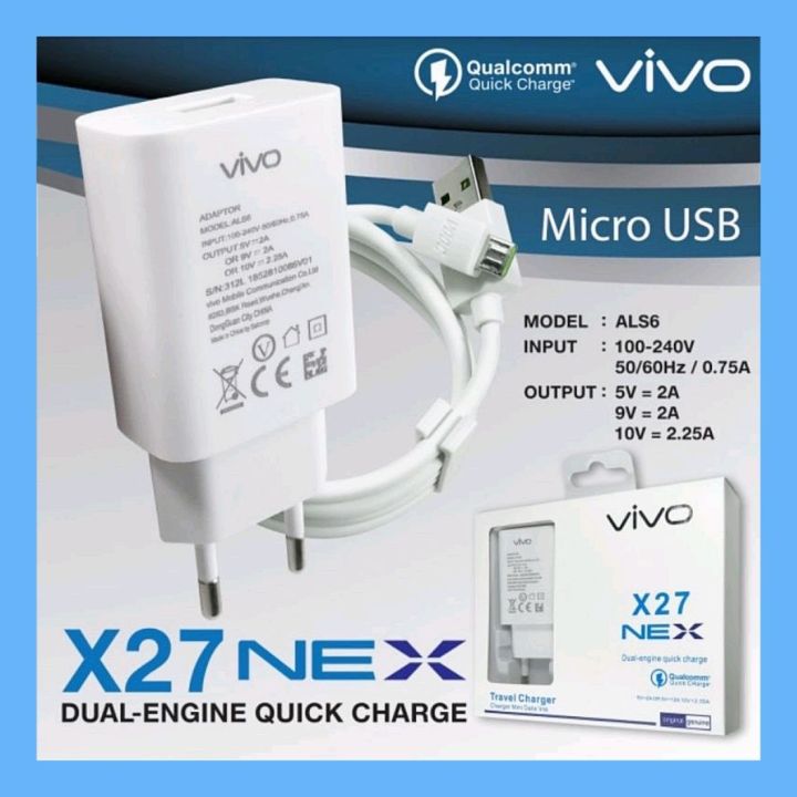 CHARGER VIVO FAST CHARGING MICRO USB/TYPE C/HIGH QUALITY KUALITAS