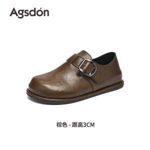 Womens Thick Bottom Loafers 2025 New Autumn Winter Black British Style Small Leather Shoes Commute Retro Birkenstock Single Shoes