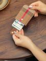 Classic Plaid Card Holder Simple Design Pull out Women's ID Document Protective Cover Youth Canvas Material Spring Trend. 