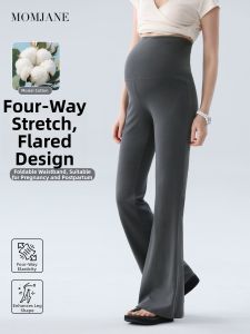 Mom Jane | Belly Comfortable Flared Pregnancy Trousers