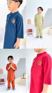 Setelan Koko Anak Habibi Junior Hooneybee Mix Warna Size 2-10 TAHUN bahan adem