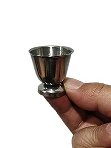 Ultra Mini Metal Whiskey Glass Small Stainless Steel 304 Liquor Cup Home Use Hard Sauce Cup Miniature Drinking Glass