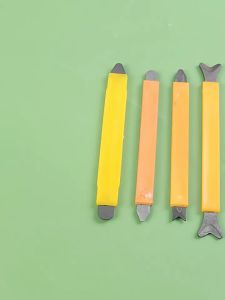 Kit 2PCS Alat Pembersih Lem Sealant Bahan Baja Tungsten Scraper Sealant Profesional Profesional Caulking Tools Untuk Sudut Internal Dan Eksternal