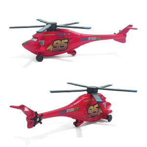 Takara Tomy | Cars Lightning McQueen 95 Helicopter 1/55 Model Car Alloy Material Anime Figure Cartoon Racing Toys Collectibles Kids Gifts