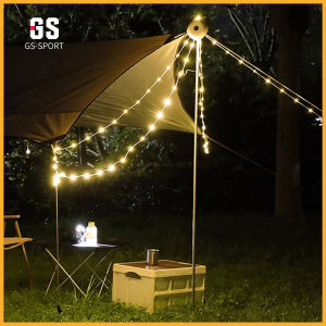 LED lights strip camping light rechargeable Waterproof 8 meter storage Outdoor canopy colorful light tent light