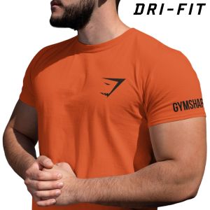 Kaos Gym Fitness olahraga Slimfit logo GS