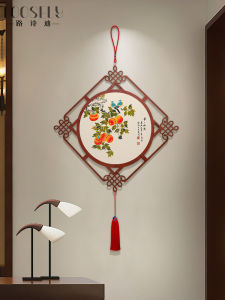 All the Best Chinese Knot Large Pendant New Chinese Style Entrance Door Ornaments Dining Room and Study Room Housewarming Decorative Painting