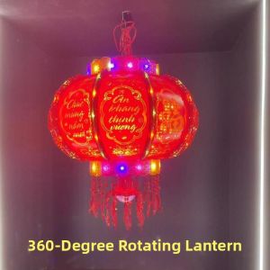 Rotating Good Fortune Lantern Balcony Decoration