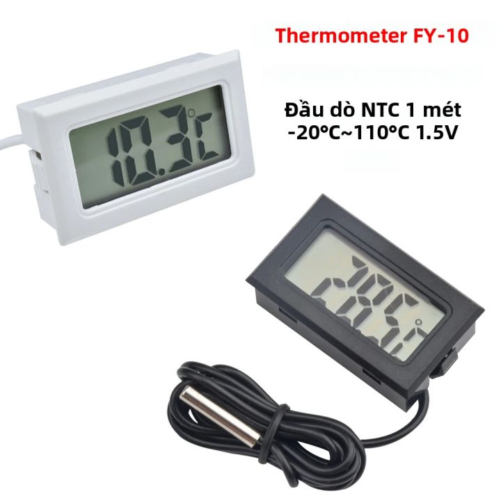Nhiệt Kế Kỹ Thuật Số Mini Với Cảm Biến NTC -20 ° C Đến 110 ° Màn Hình ...