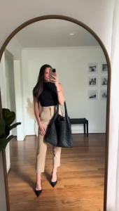 HH Pencil Pants For Womens Autumn Fashion Vintage Solid High Waist Zipper Slim Pant Female Casual Streetwear Chic Trousers
