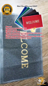 ( Bayar COD ) Alas Kaki Welcome Keset Rumah Keset Kamar Mandi Anti Slip Karpet Mie Bihun Variasi Berkualitas