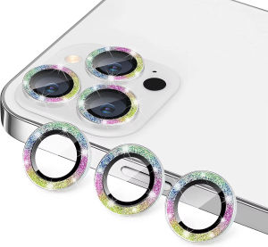 Glitter Camera Lens Protector For iPhone 17 Pro Max 17 Pro Air Bling Anti-Scratch Ultra Slim Full Coverage Rear Protector Film
