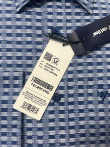 Sơ mi viettien dài tay regular fom rộng ( 1N3830)