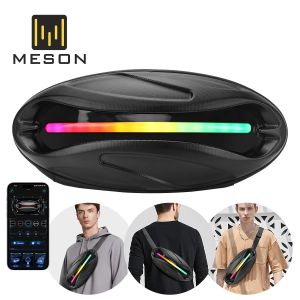 Túi Đeo Hông Thể Thao Chống Nước Điều Khiển Đèn LED Động Bằng Ứng Dụng Dành Cho Nam Nữ Và Trẻ Em Thích Hợp Cho Đi Xe Đạp Đi Phượt