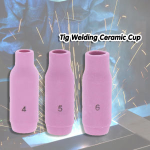 10Pcs/set Tig Welding Ceramic Cup Pink Ceramic Nozzle WP-17/18/26