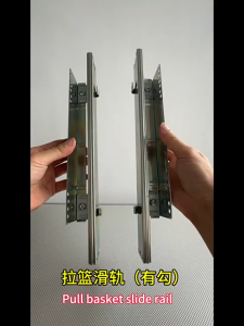 Three-compartment sliding rail track - thickened 15 inches installable track made of cold-rolled