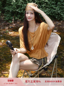 Relaxed Batwing Partially Sheer Knitwear