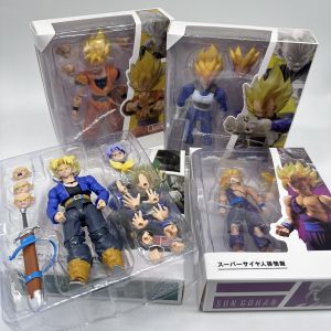 Bandai | Dragon Ball SHF Goku Vegeta Action Figure Super Saiyan Gogeta Dbz Figurine PVC Collection Model Toys for Kids Gifts
