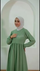 Dress Thalita Gamis Bahan Crinkle Airflow