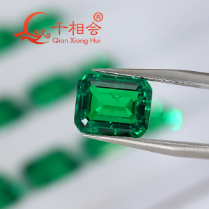 5x7mm-10mm Emerald Octagonal Shape Emerald Tsavorite Color YAG Loose Stone Yttrium Aluminium Garnet With Inclusions DIY Accessories for Jewelry Making