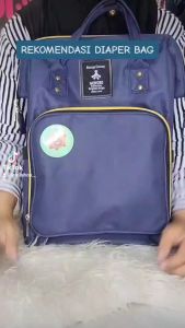 Ransel Diaperbag Polos Tas Perlengkapan Bayi - Backpack Bayi - Tas Popok