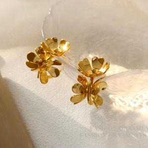 Personalized Hot Selling Flowers Stud Earrings S925 18K Gold