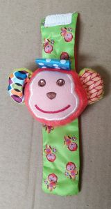 ykn mainan bayi rattle gelang bahan plush bentuk monyet