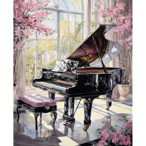 Jigsaw Puzzle 500/1000/1200/2000PCS Piano Scene Brain Teaser Calming Activity Decor Gift