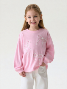 Marc&Janie | Soft Cotton Bow Decorated Girls Tshirt