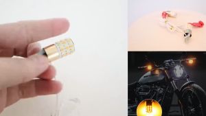 2pcs Lampu Led t10 2 warna lampu sein sepeda motor untuk Nmax PCX aerox ADV DAN MOTOR LAINNYA 12V