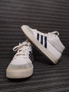 PRELOVED SECOND HAND SHOES Neo VS Set Mid White/Black Sneakers Size EUR 41/US 8