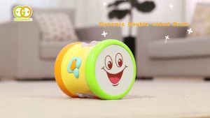 Goodway Two Sided Dynamic Drum kid Musical Yelloweducation toys for kid baby toys (English Version)